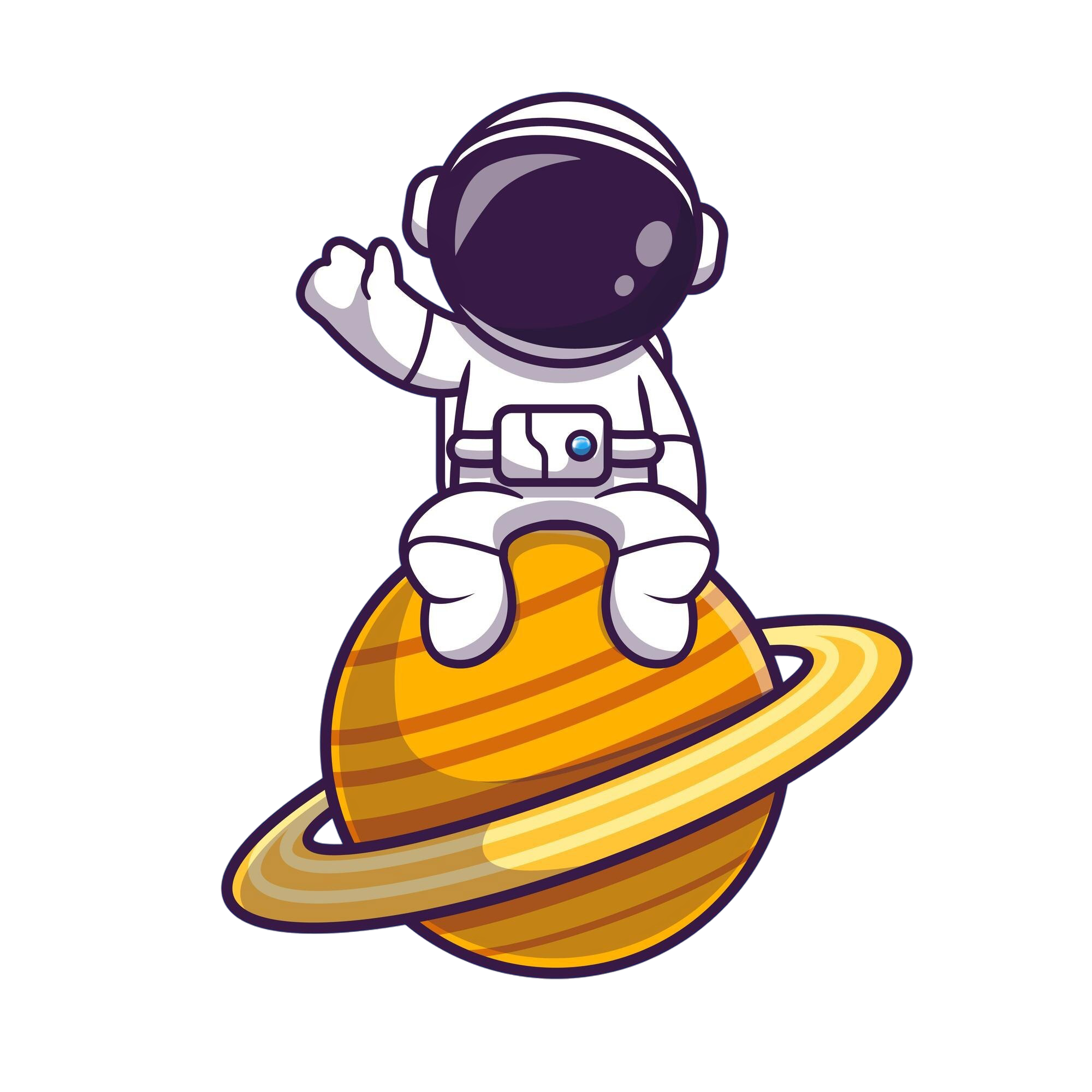Astronaut waving